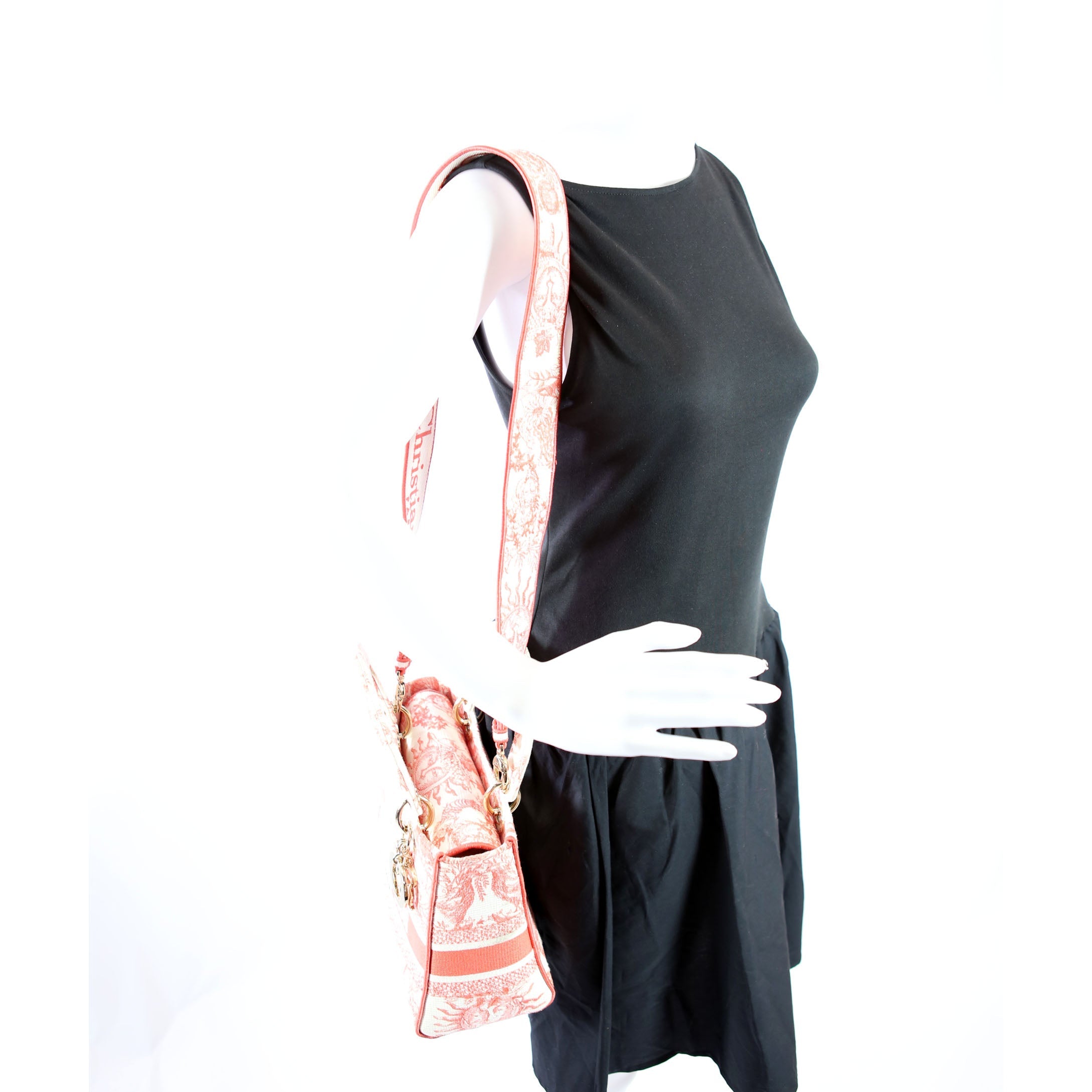 Dior Lady D-Lite Medium Pink/White
