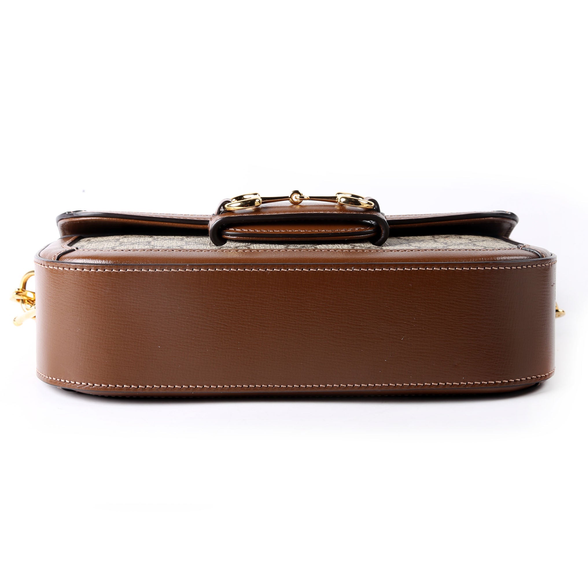 Gucci 735178 GG Supreme Horsebit 1955 Small Brown