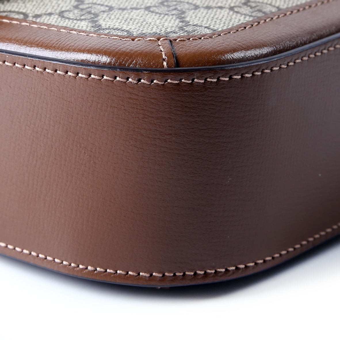 Gucci 735178 GG Supreme Horsebit 1955 Small Brown