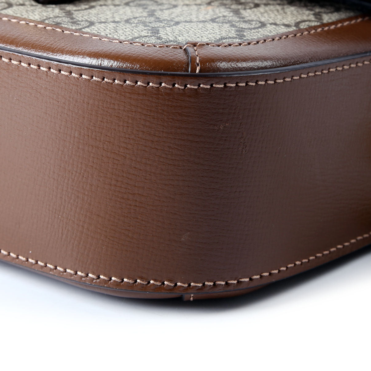 Gucci 735178 GG Supreme Horsebit 1955 Small Brown