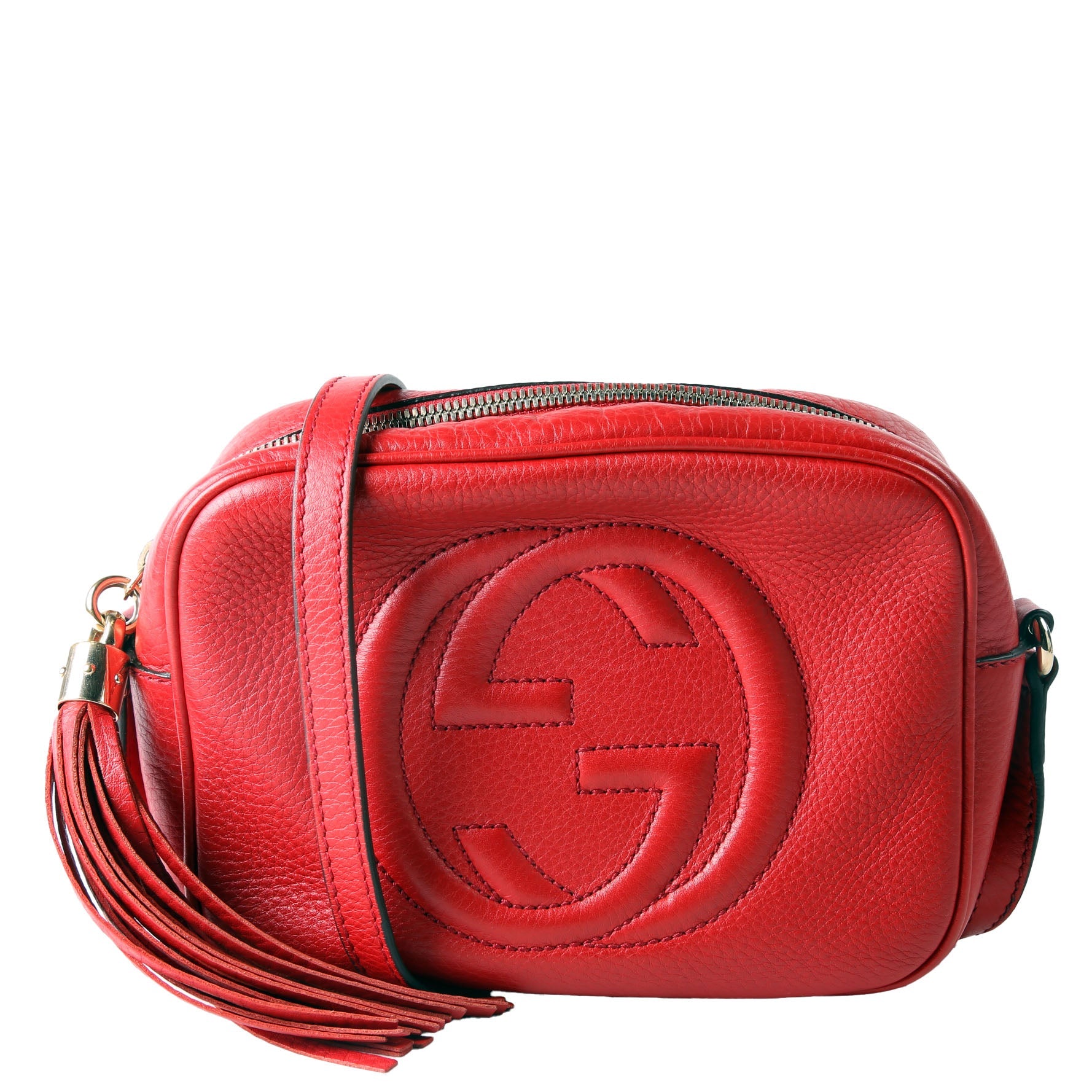 Gucci 308364 Soho Disco Crossbody Red