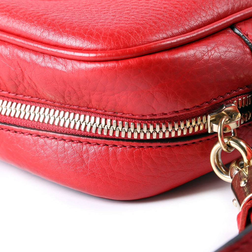 Gucci 308364 Soho Disco Crossbody Red