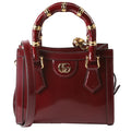 Gucci 832936 Diana Mini Tote Patent Red