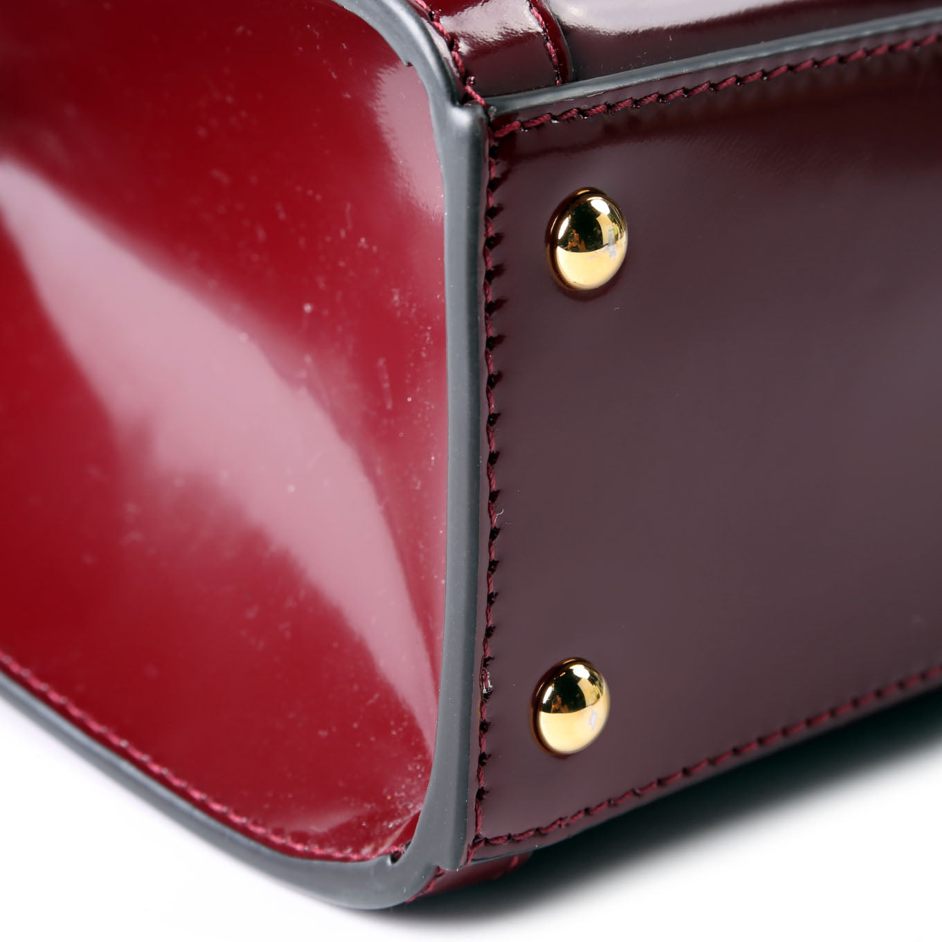 Gucci 832936 Diana Mini Tote Patent Red
