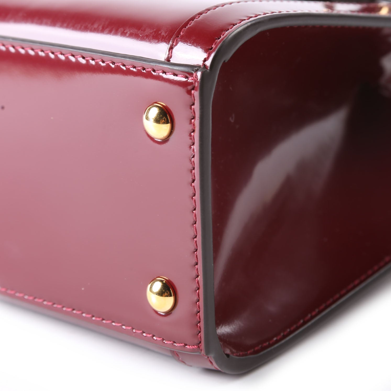 Gucci 832936 Diana Mini Tote Patent Red