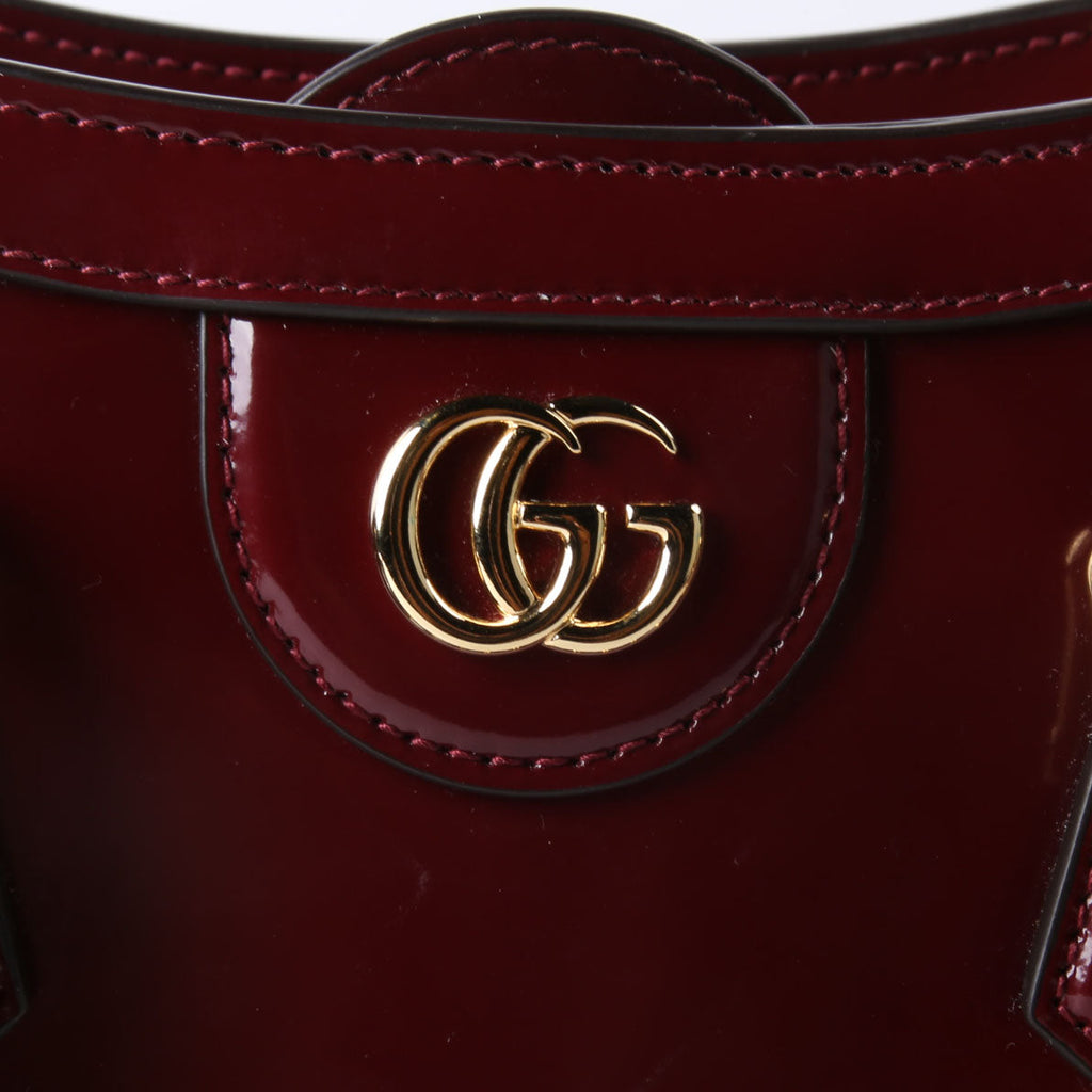 Gucci 832936 Diana Mini Tote Patent Red
