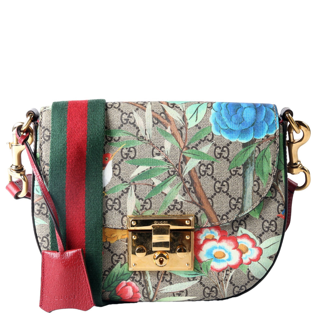 Gucci 453189 Padlock GG Supreme Tian Medium Messenger Multicolor