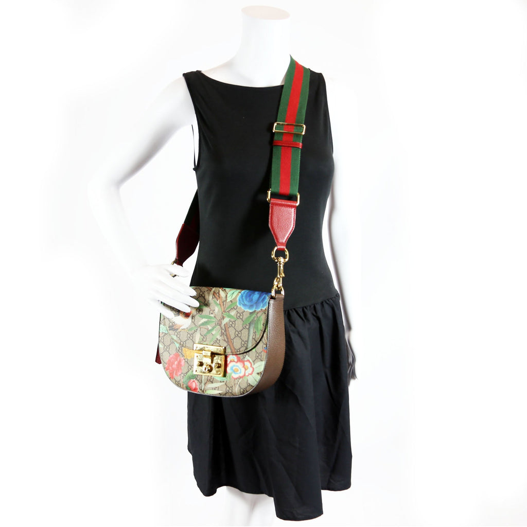 Gucci 453189 Padlock GG Supreme Tian Medium Messenger Multicolor