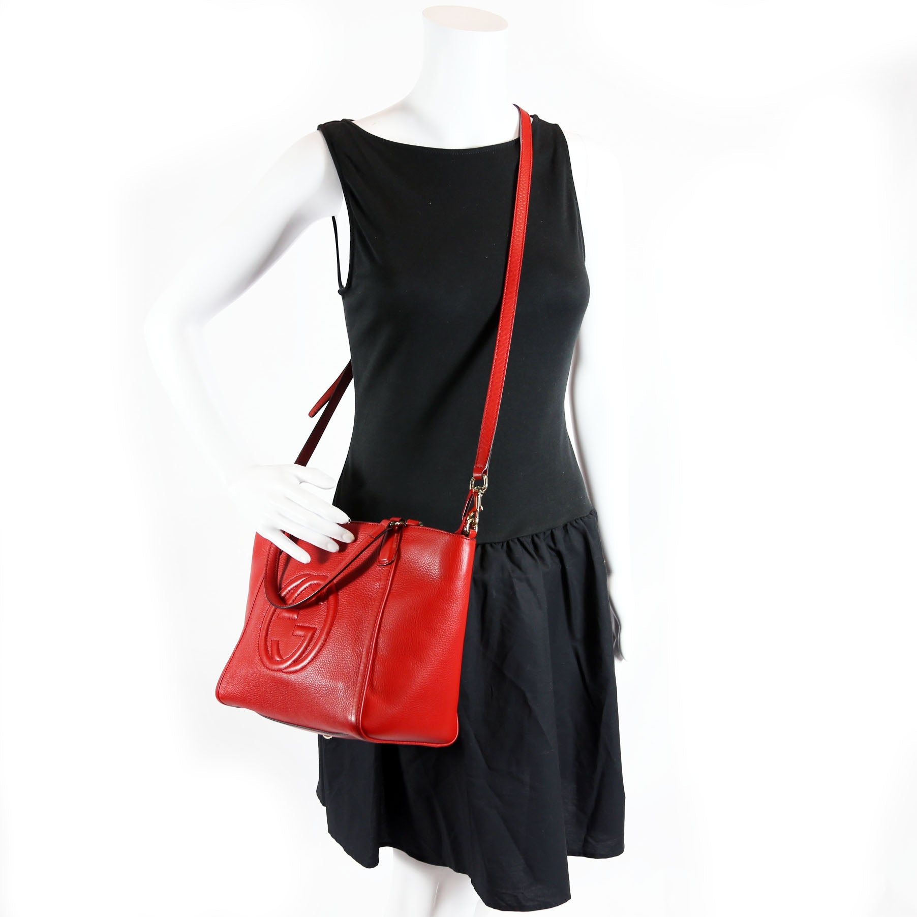 Gucci 369176 Soho Crossbody Red