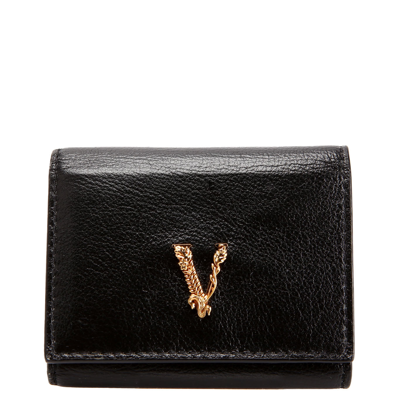 Virtus Leather Tri-Fold Wallet Black