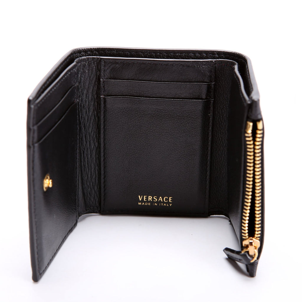Virtus Leather Tri-Fold Wallet Black