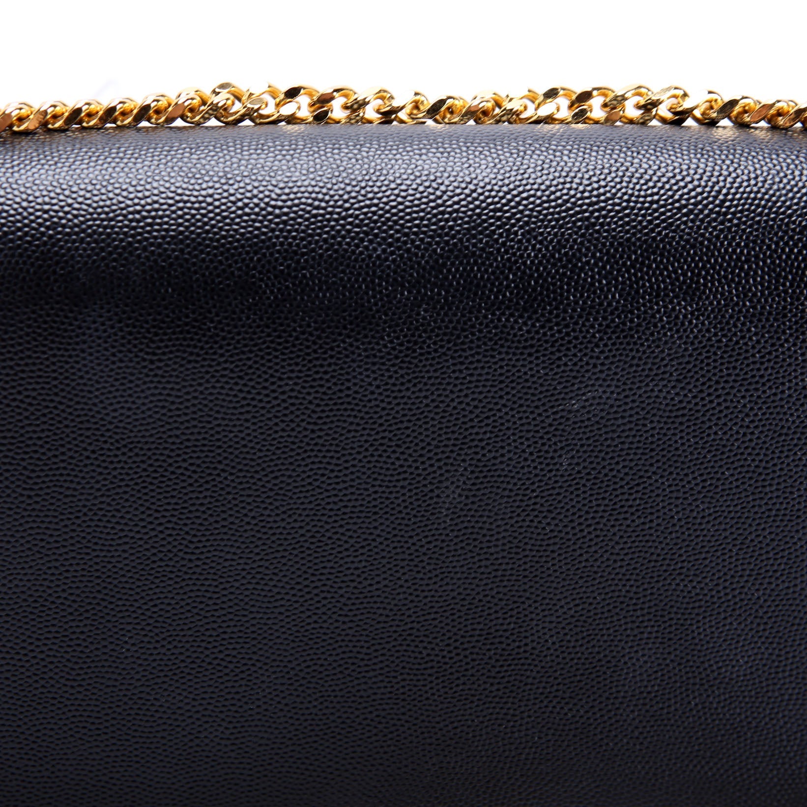 SAINT LAURENT Kate Satchel Grain Medium 364021 Black