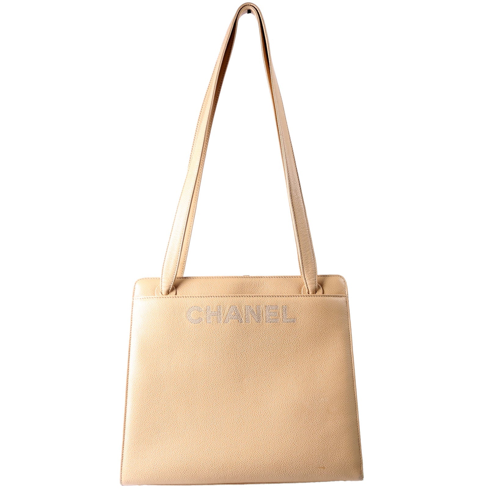 CC Stitch Logo Tote 5M Nude