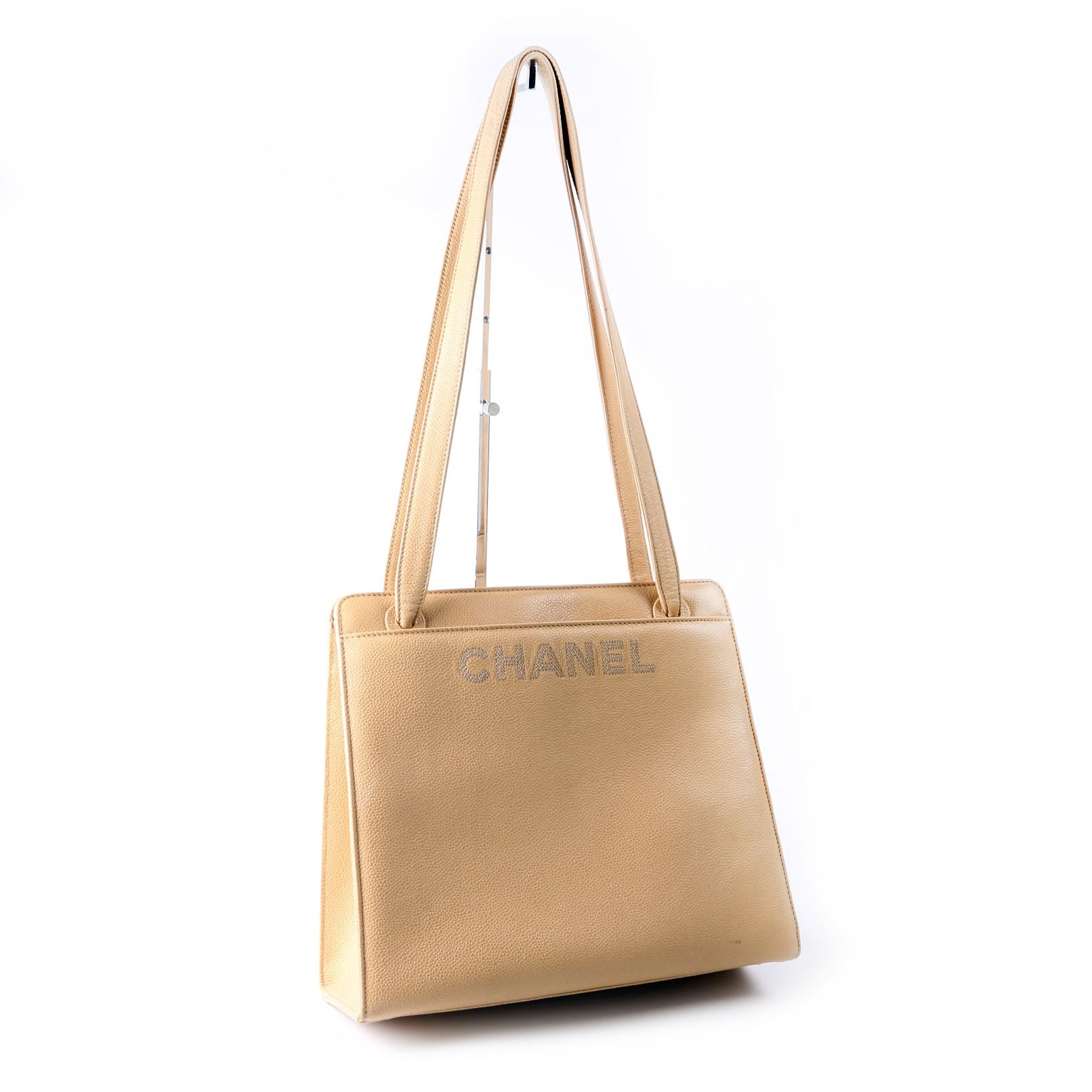 CC Stitch Logo Tote 5M Nude