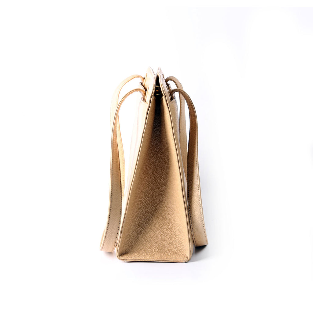 CC Stitch Logo Tote 5M Nude