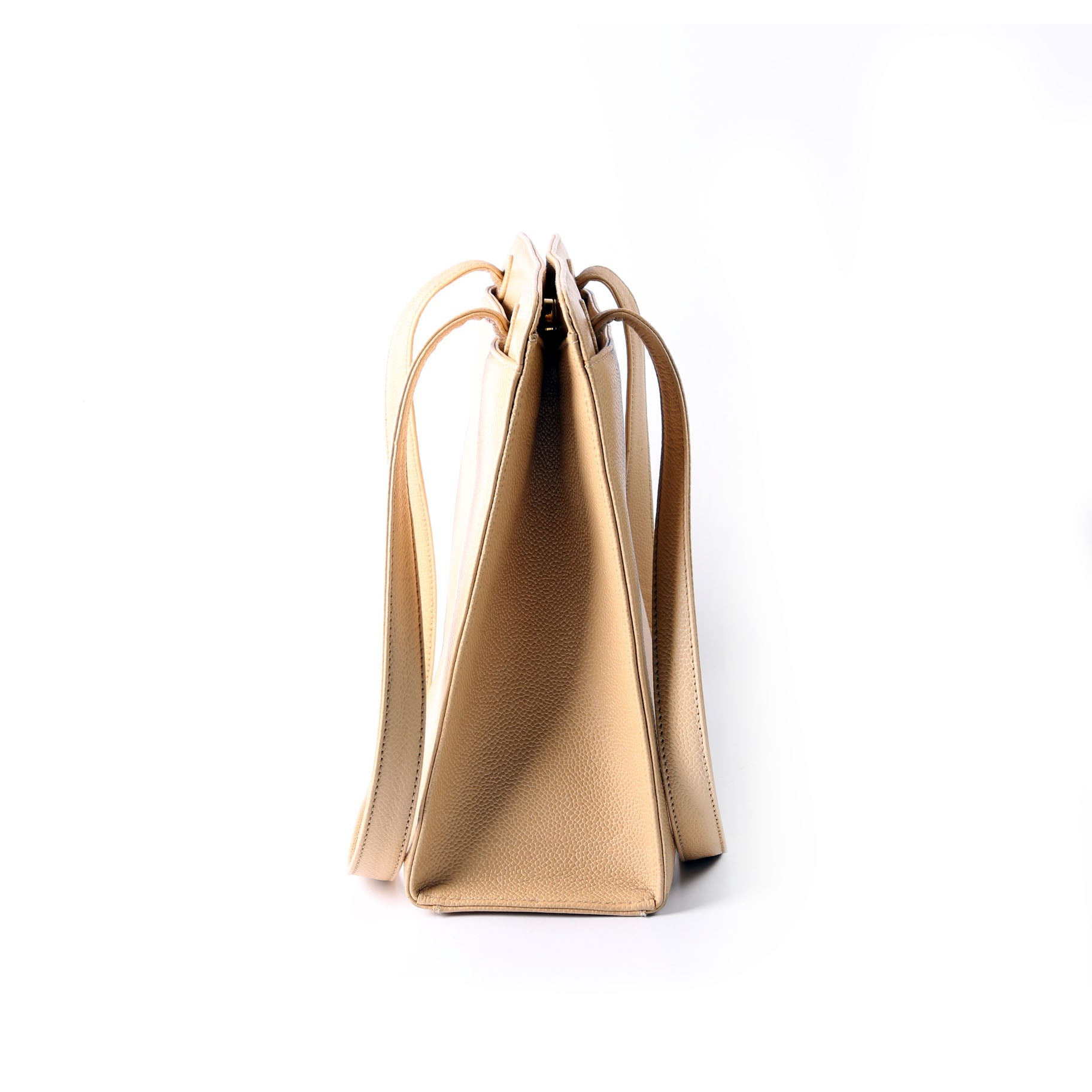 CC Stitch Logo Tote 5M Nude
