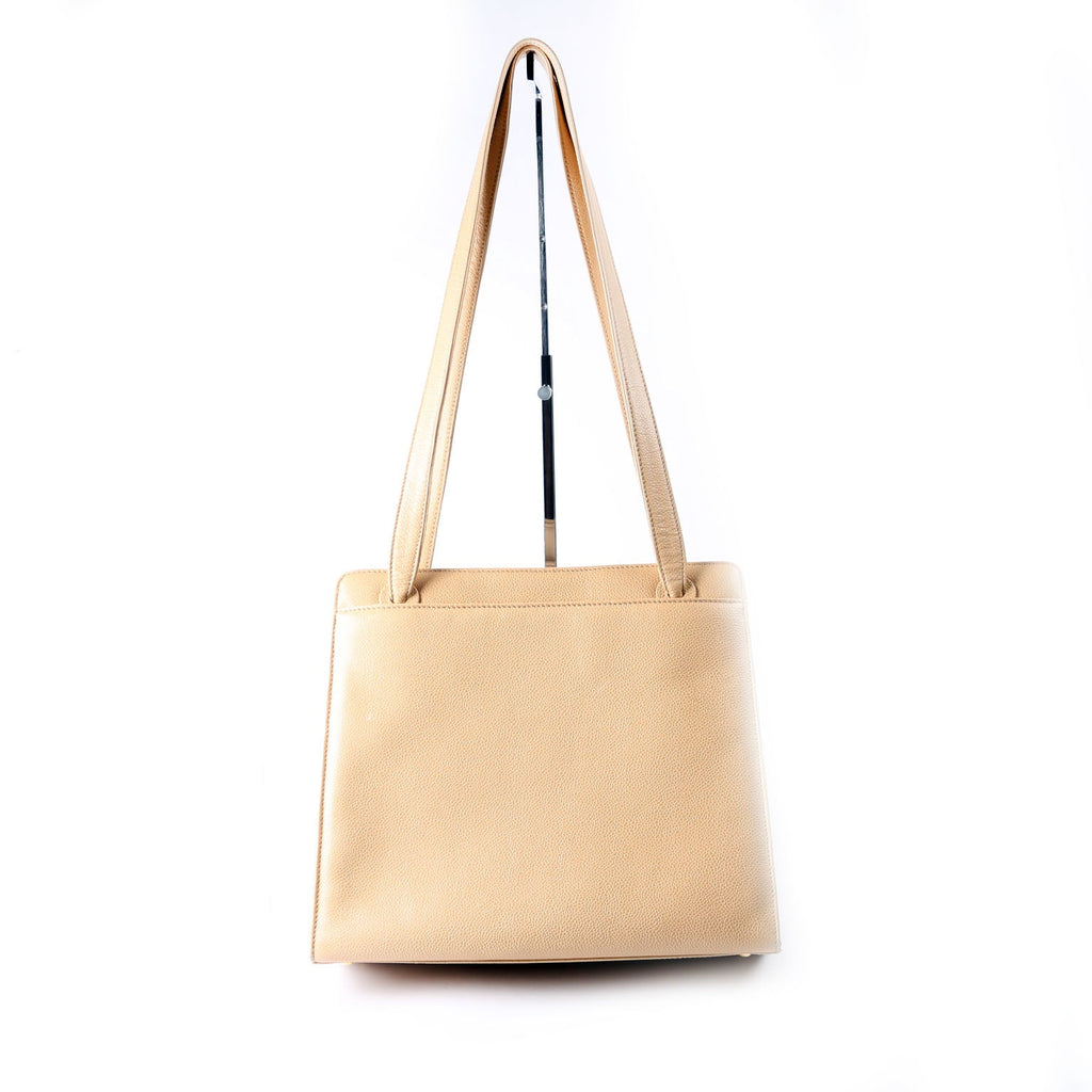 CC Stitch Logo Tote 5M Nude