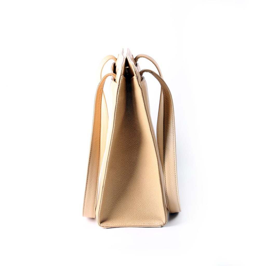 CC Stitch Logo Tote 5M Nude