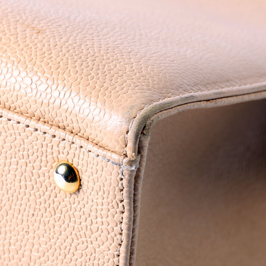 CC Stitch Logo Tote 5M Nude