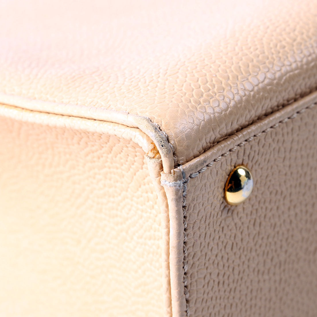 CC Stitch Logo Tote 5M Nude