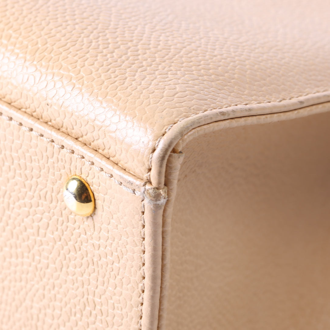 CC Stitch Logo Tote 5M Nude