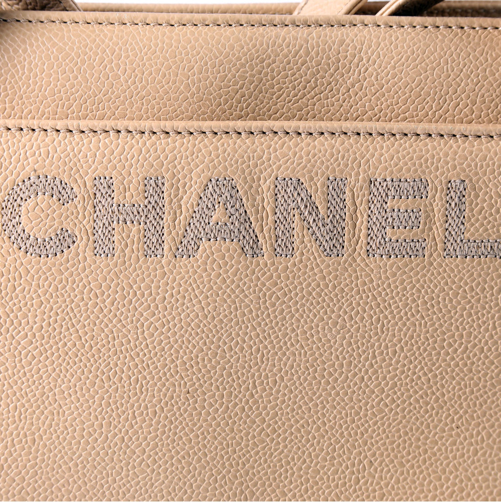 CC Stitch Logo Tote 5M Nude