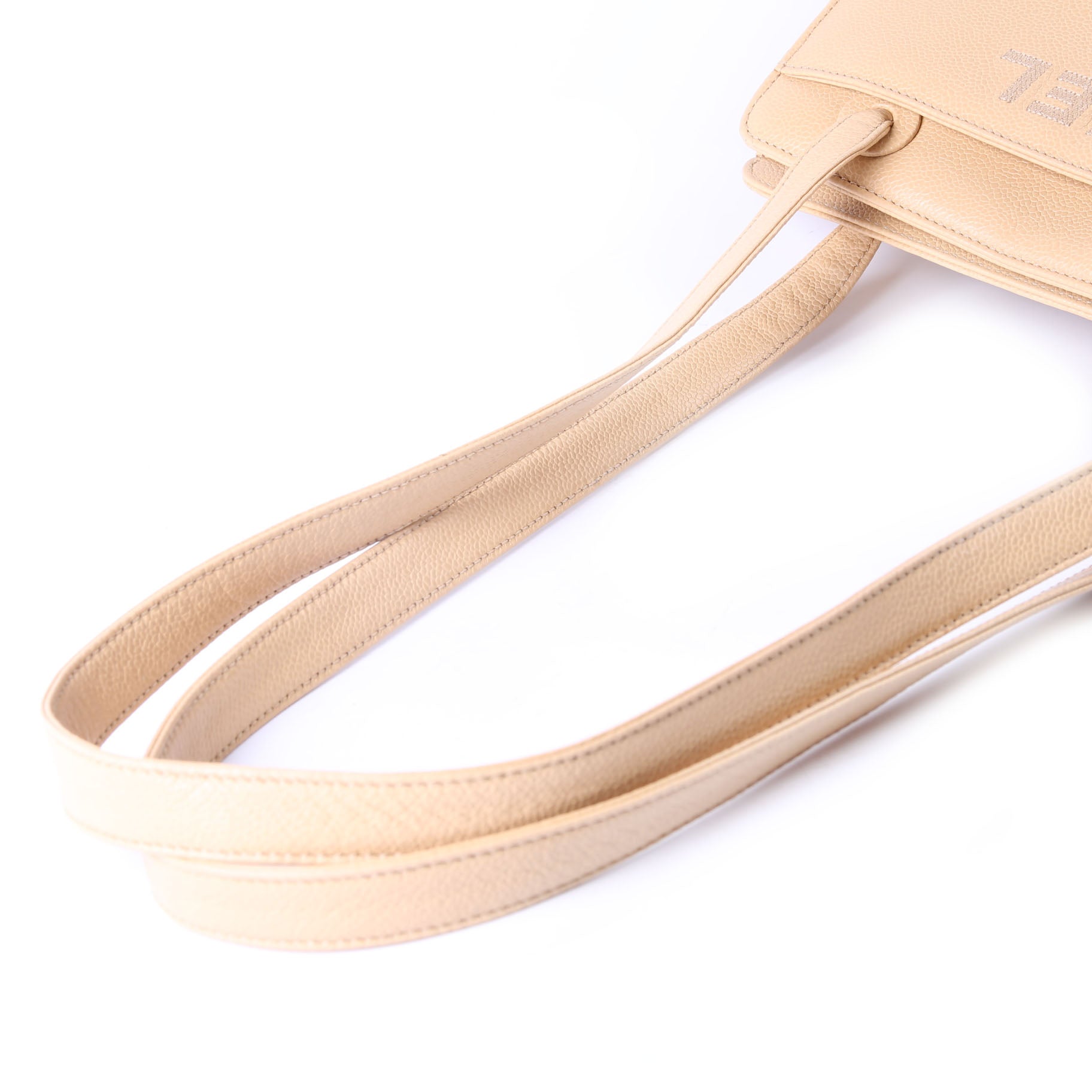 CC Stitch Logo Tote 5M Nude