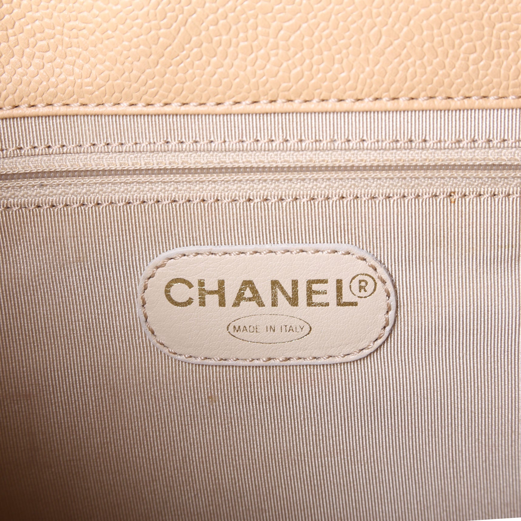 CC Stitch Logo Tote 5M Nude