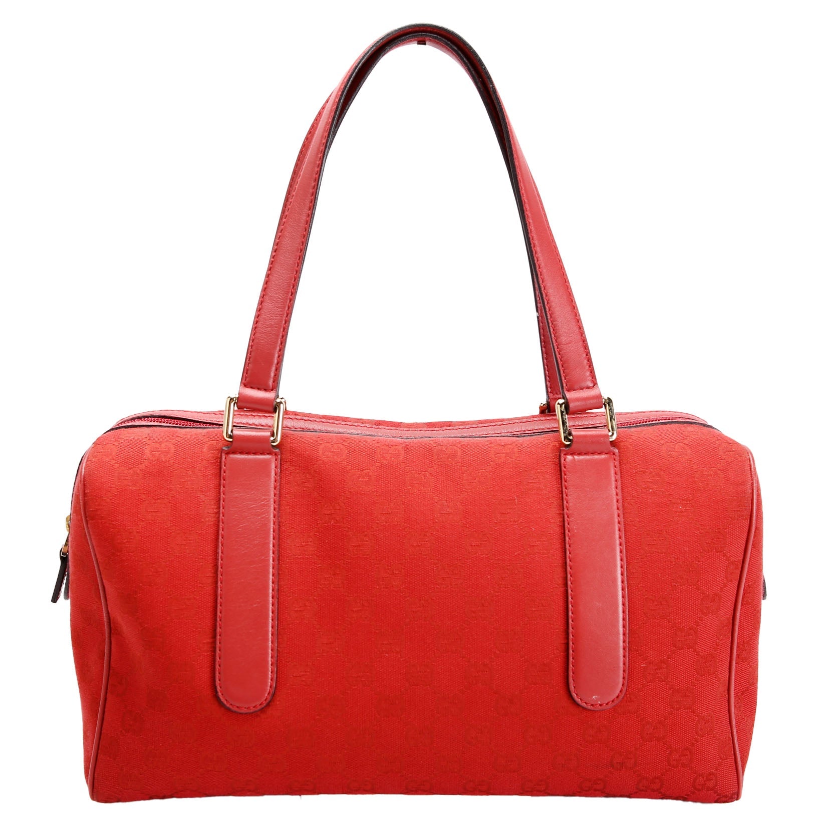 Gucci 257288 GG Canvas Boston Red