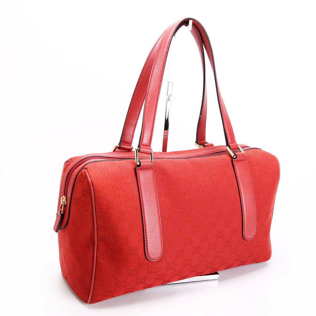 Gucci 257288 GG Canvas Boston Red
