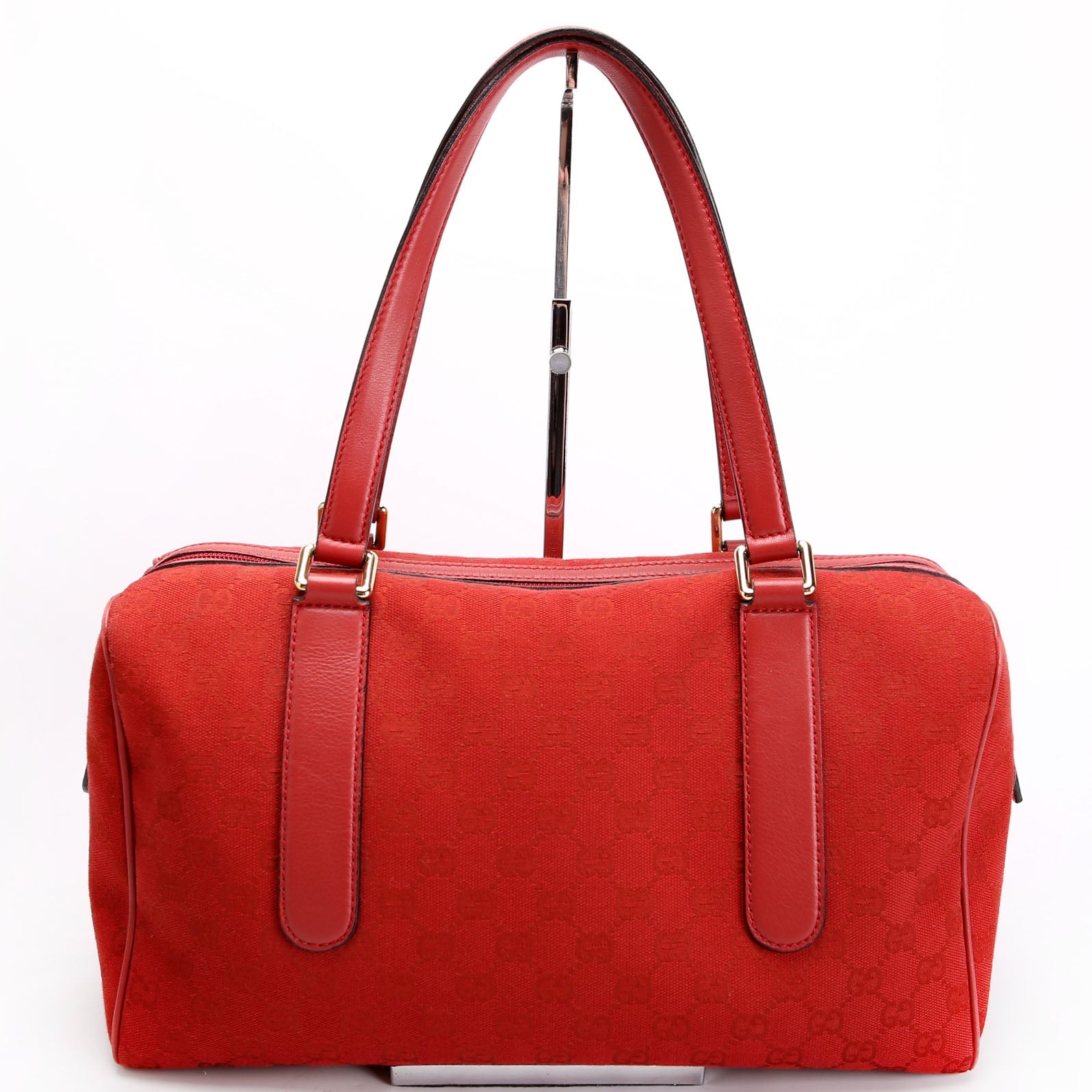 Gucci 257288 GG Canvas Boston Red