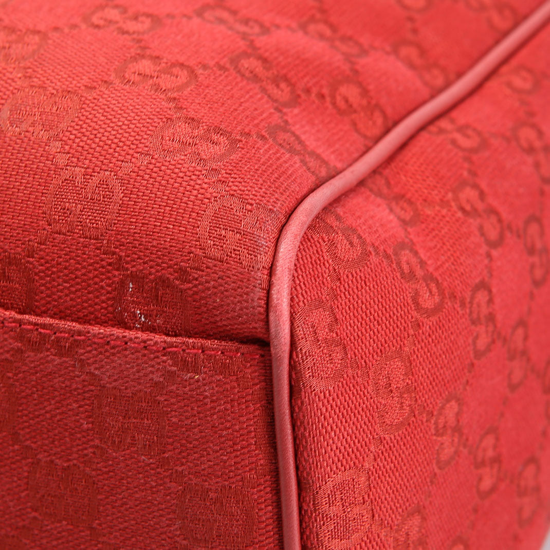 Gucci 257288 GG Canvas Boston Red