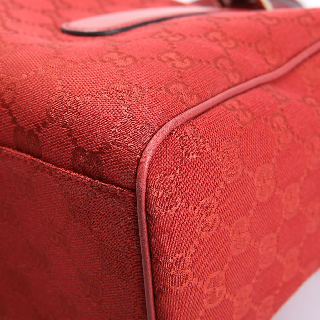 Gucci 257288 GG Canvas Boston Red