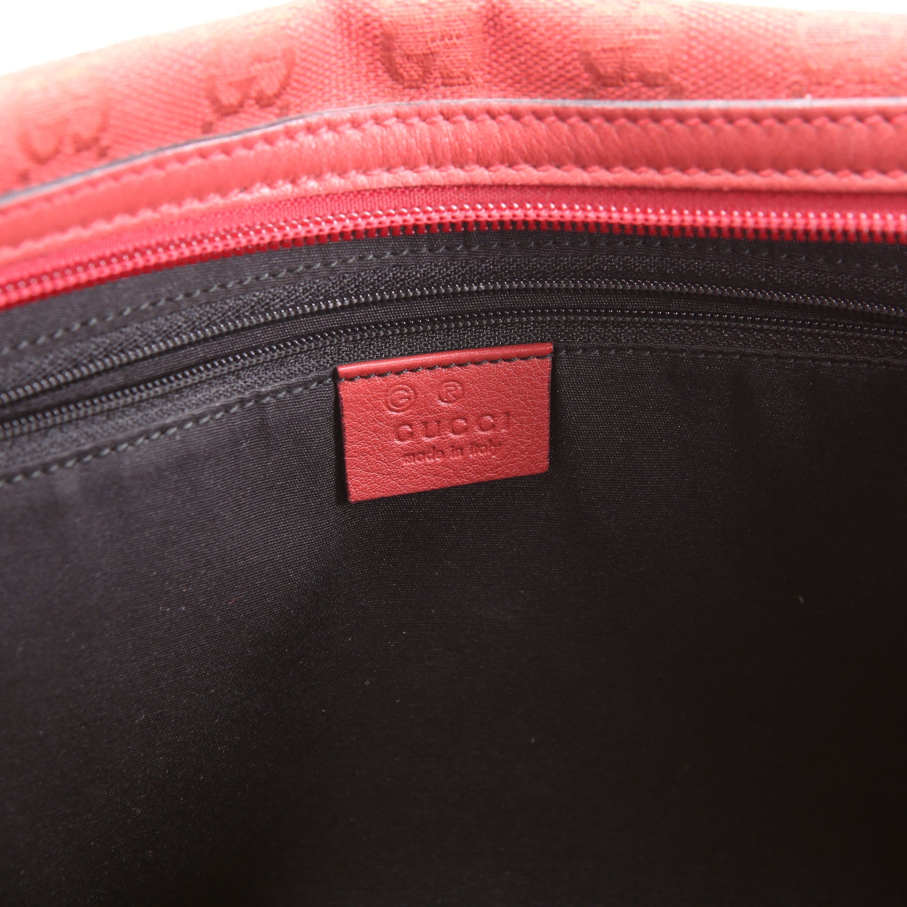 Gucci 257288 GG Canvas Boston Red