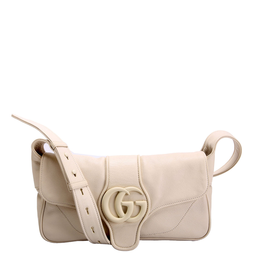 Gucci 767226 Aphrodite Monochrome Small Shoulder Cream