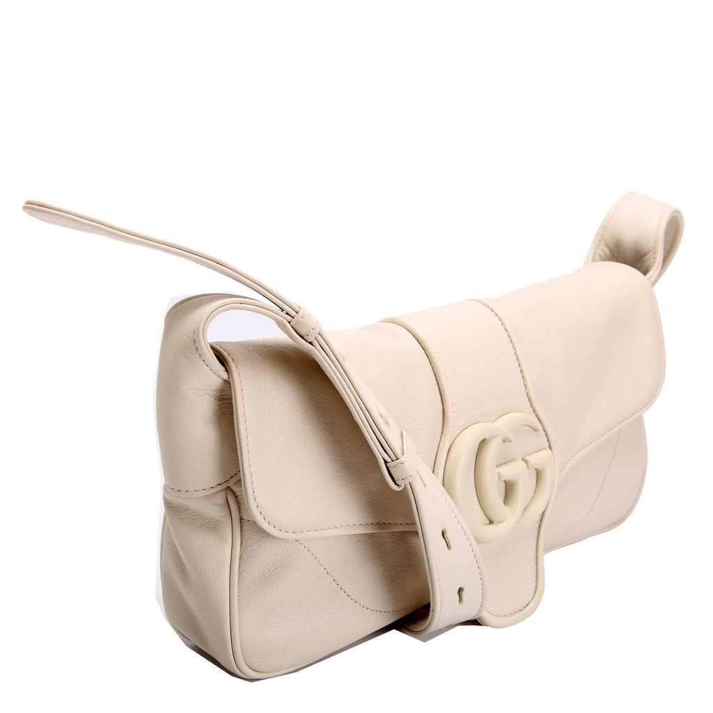 Gucci 767226 Aphrodite Monochrome Small Shoulder Cream