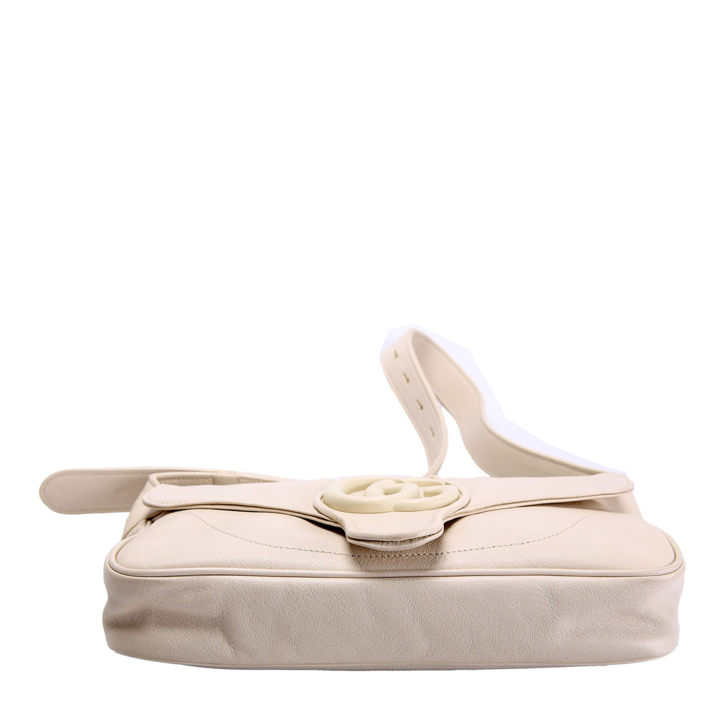 Gucci 767226 Aphrodite Monochrome Small Shoulder Cream