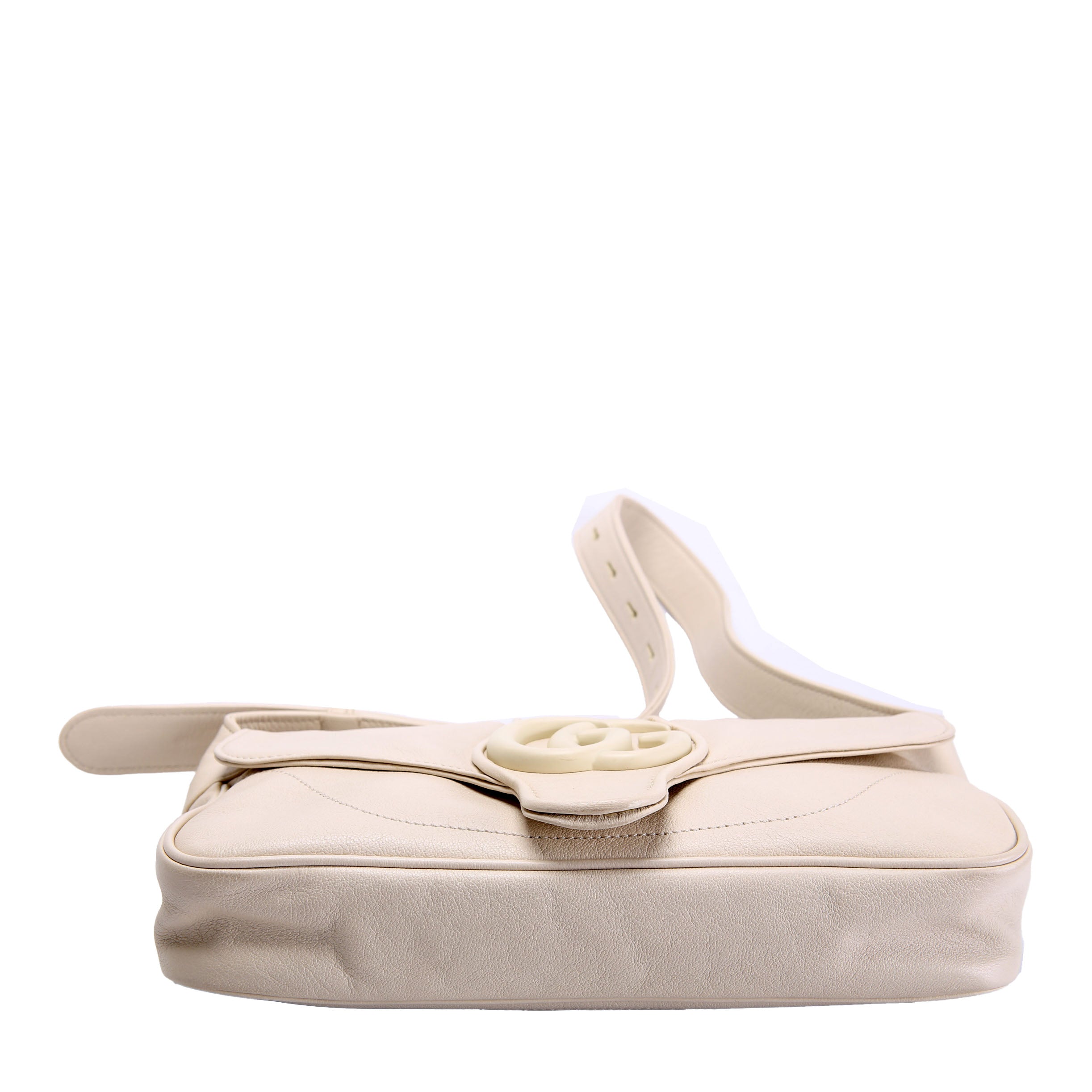 Gucci 767226 Aphrodite Monochrome Small Shoulder Cream