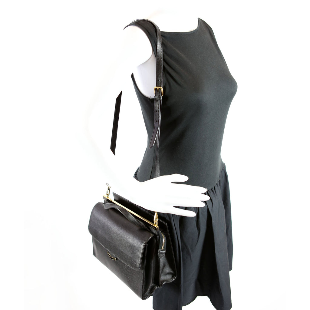 Fendi 8BT222 Demi Jour Satchel Black