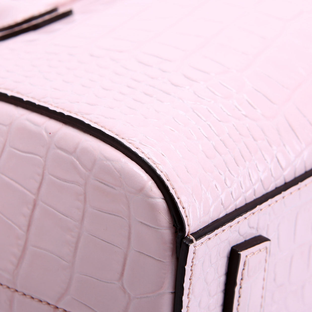 Antigona Satchel Mini Crocodile Embossed Pink