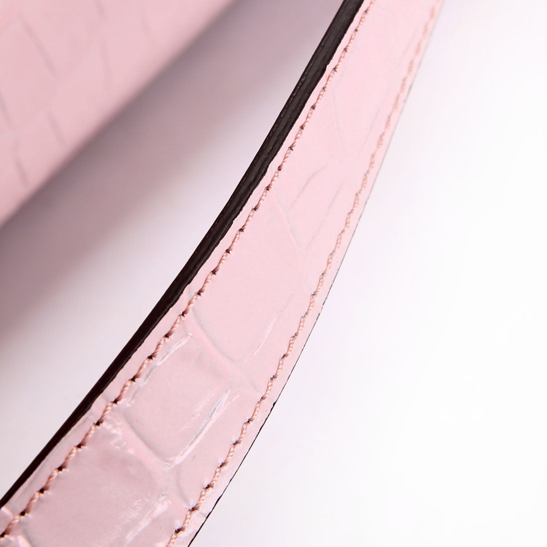 Antigona Satchel Mini Crocodile Embossed Pink