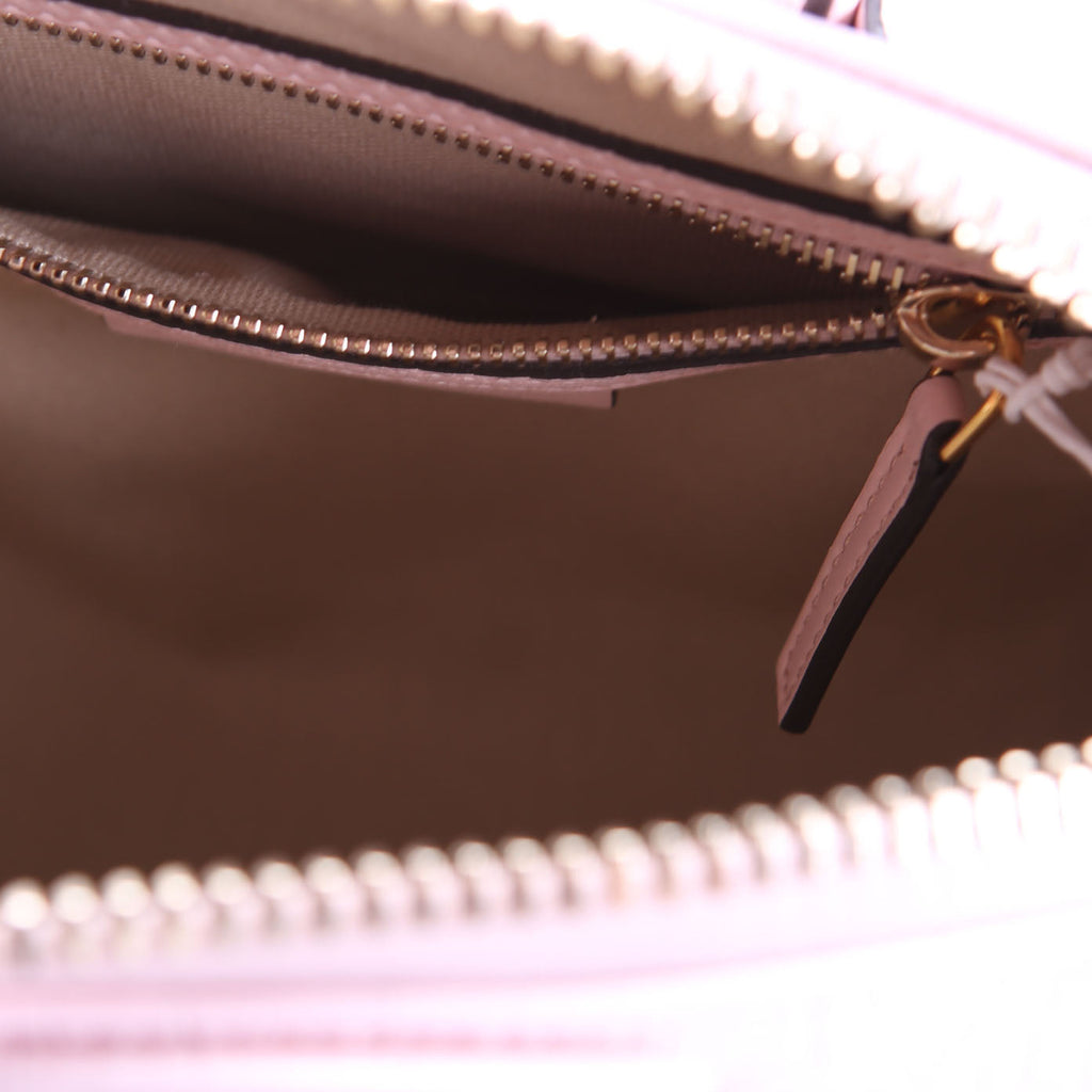 Antigona Satchel Mini Crocodile Embossed Pink