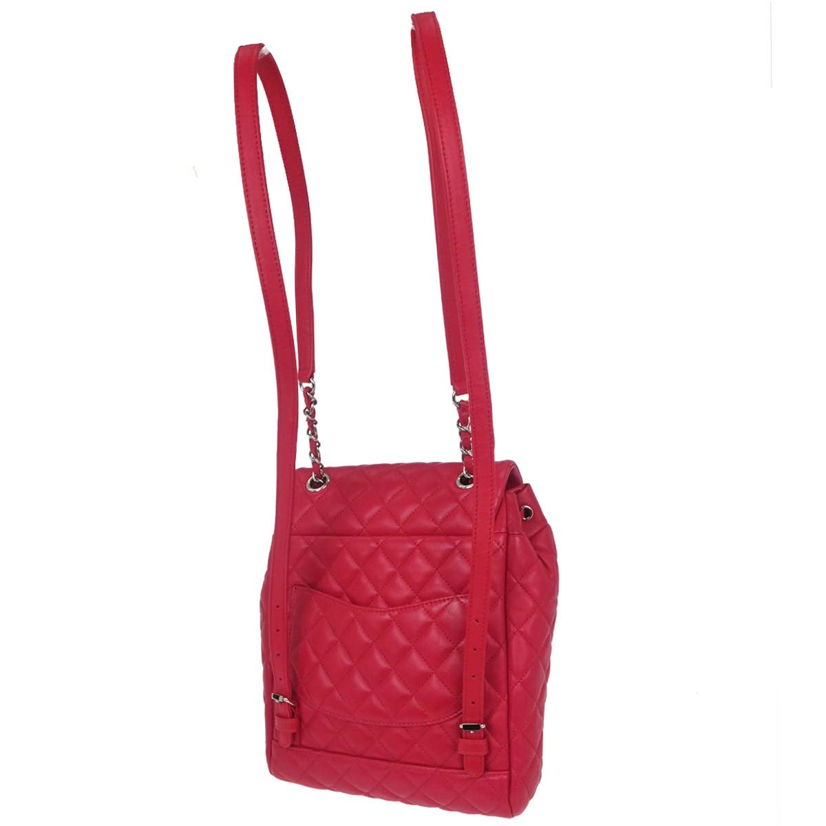 Chanel Red Lambskin Urban Spirit Backpack