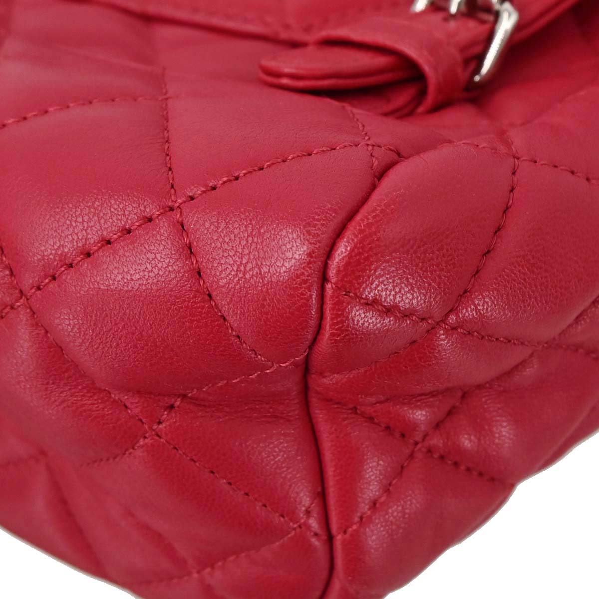 Chanel Red Lambskin Urban Spirit Backpack