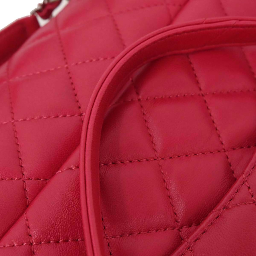 Chanel Red Lambskin Urban Spirit Backpack