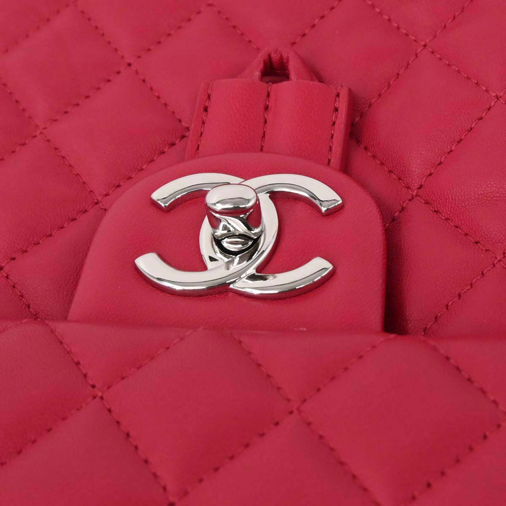 Chanel Red Lambskin Urban Spirit Backpack