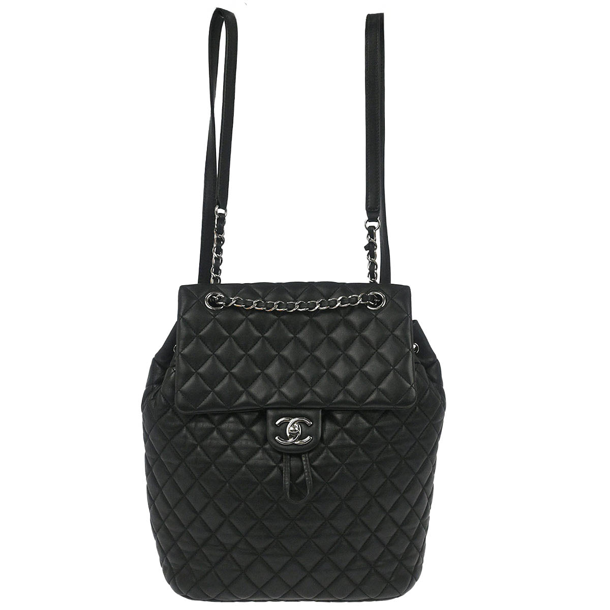 Chanel 2017 Black Lambskin Urban Spirit Backpack