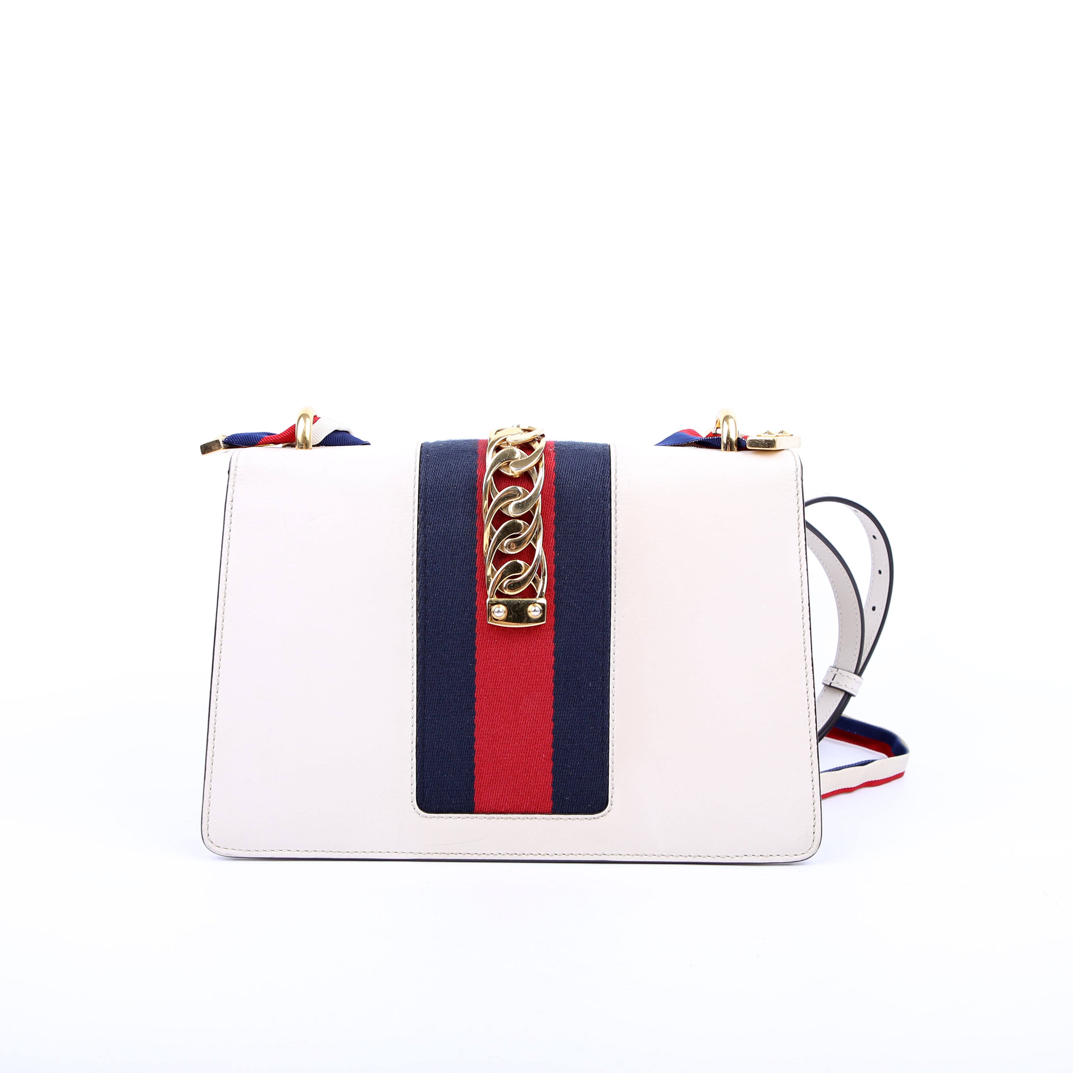 Gucci 421882 Sylvie Shoulder Small White