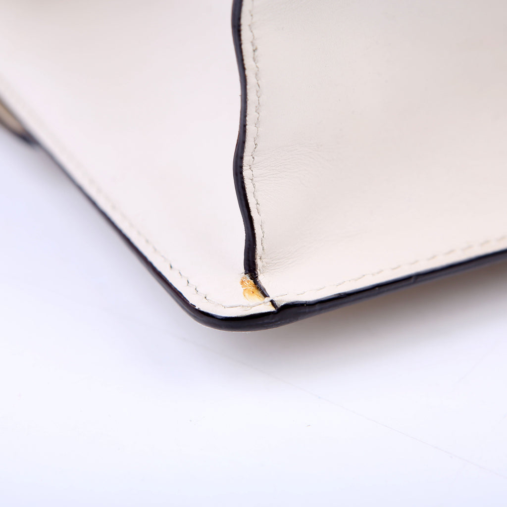 Gucci 421882 Sylvie Shoulder Small White