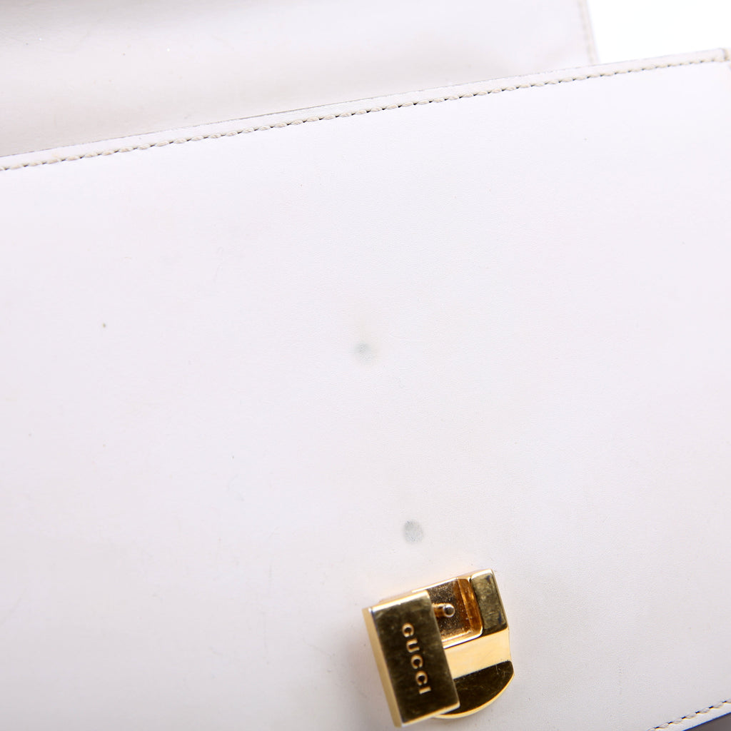 Gucci 421882 Sylvie Shoulder Small White